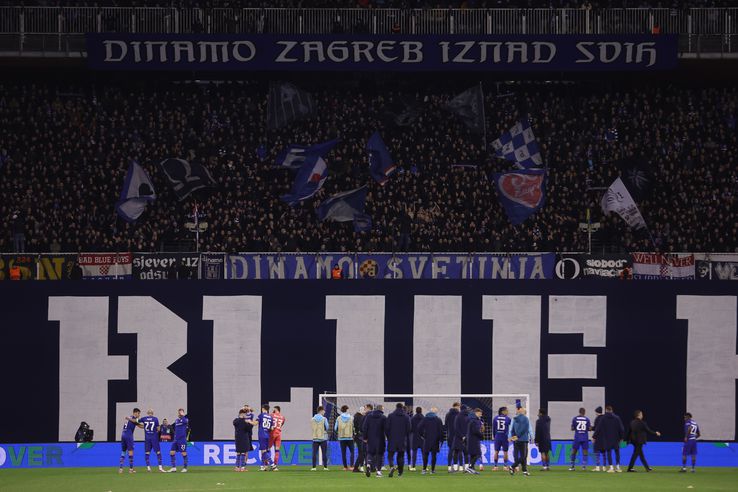 Banner-ul Bad Blue Boys al lui Dinamo Zagreb / FOTO: GettyImages