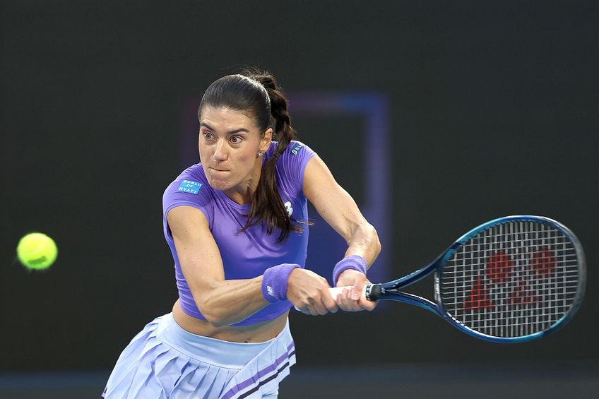 Sorana Cîrstea, în meciul cu Naomi Osaka // foto: Guliver/gettyimages