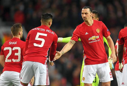 Marcos Rojo și Zlatan Ibrahimovic, foto: Guliver/gettyimages