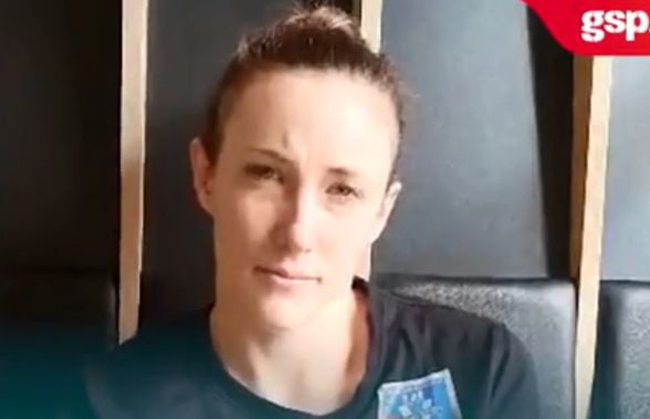 Krim Ljubljana - SCM Rm. Vâlcea // VIDEO EXCLUSIV Kristina Liscevic: „Am avut febră două nopți. Cred că mă va durea corpul în timpul meciului”