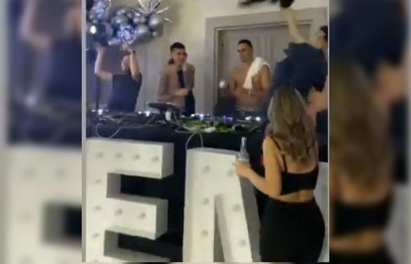 VIDEO Party topless la PSG! Icardi, Cavani și Di Maria au făcut show pe mese » Cavani a băut shoturi cu Wanda Icardi