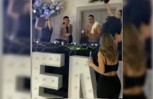 VIDEO Party topless la PSG! Icardi, Cavani și Di Maria au făcut show pe mese » Cavani a băut shoturi cu Wanda Icardi