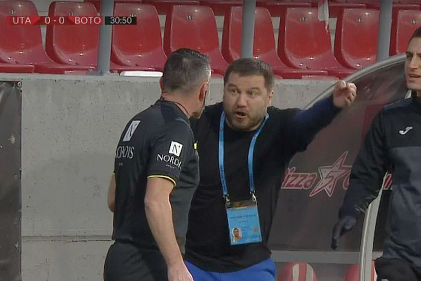 Marius Croitoru a criticat decizia arbitrilor // foto: captură @ Telekom Sport