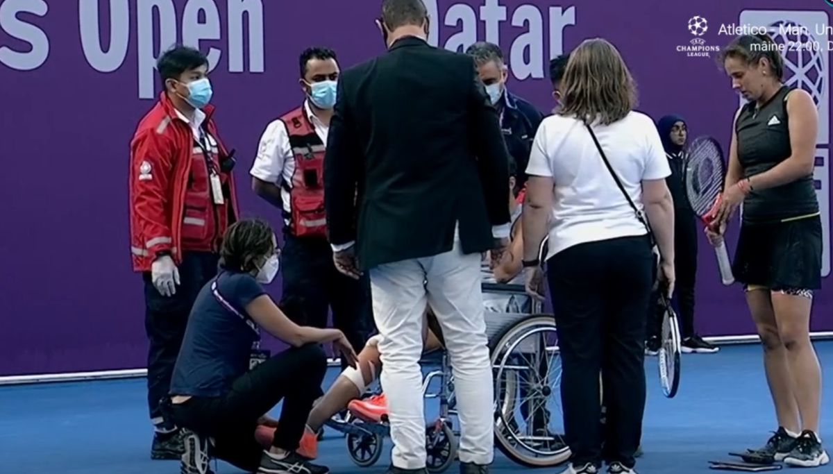 Jaqueline Cristian s-a accidentat în meciul cu Daria Kasatkina