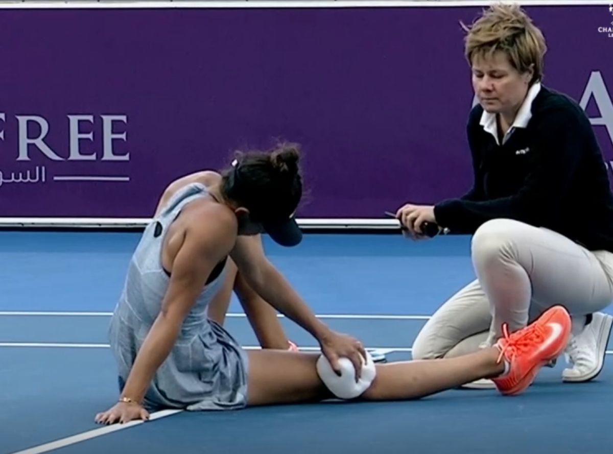 Jaqueline Cristian s-a accidentat în meciul cu Daria Kasatkina