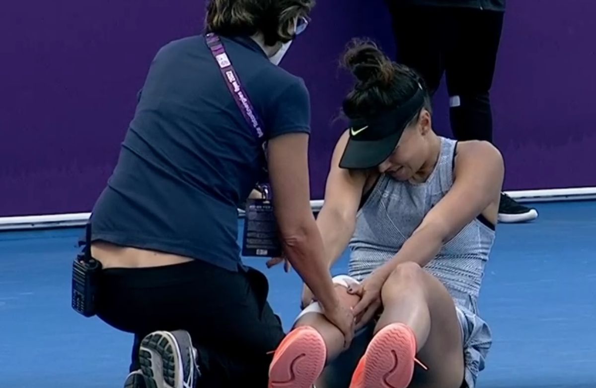 Jaqueline Cristian s-a accidentat în meciul cu Daria Kasatkina