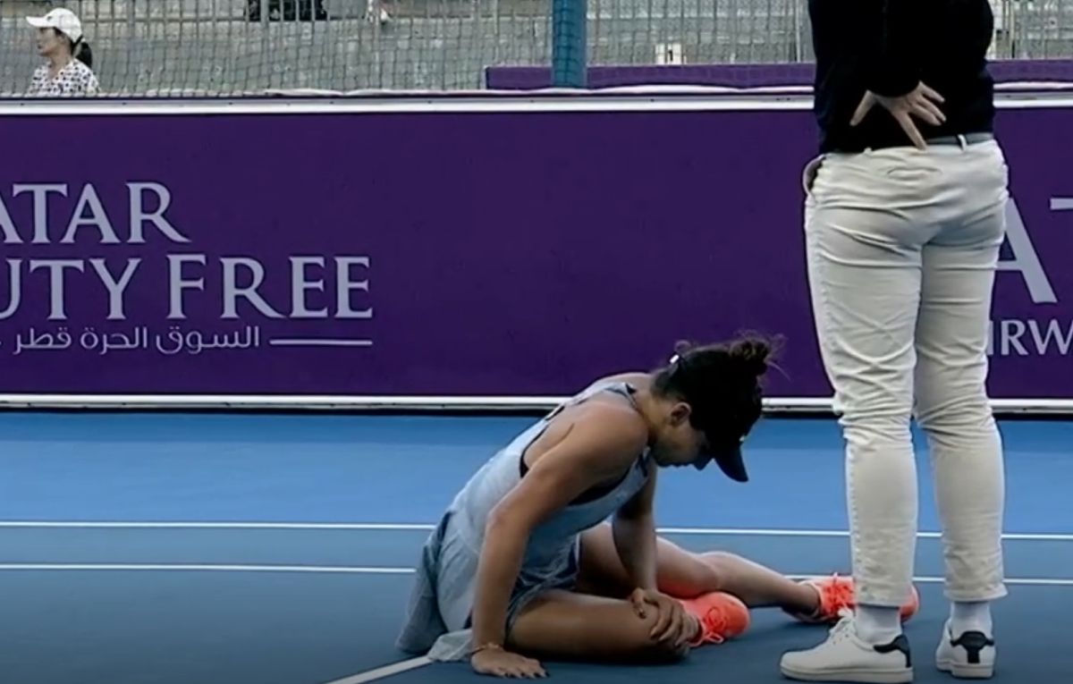 Jaqueline Cristian s-a accidentat în meciul cu Daria Kasatkina