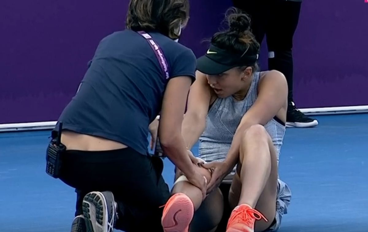 Jaqueline Cristian s-a accidentat în meciul cu Daria Kasatkina