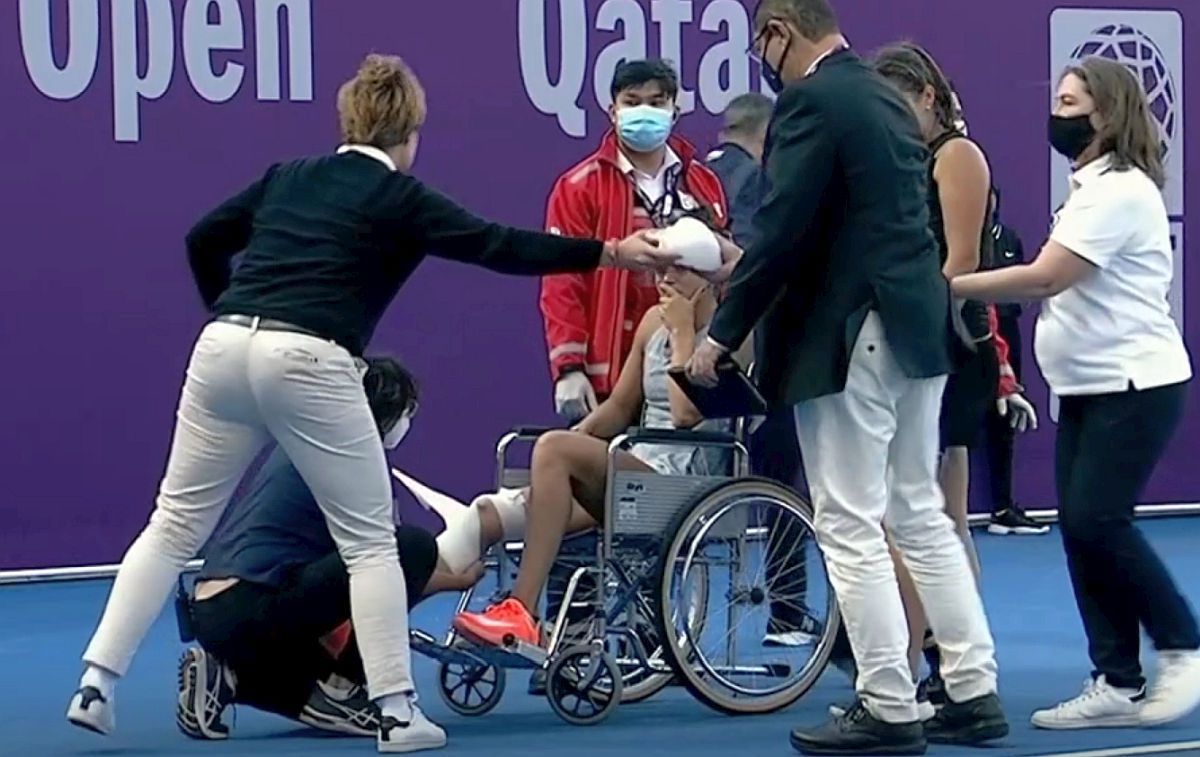 Jaqueline Cristian s-a accidentat în meciul cu Daria Kasatkina