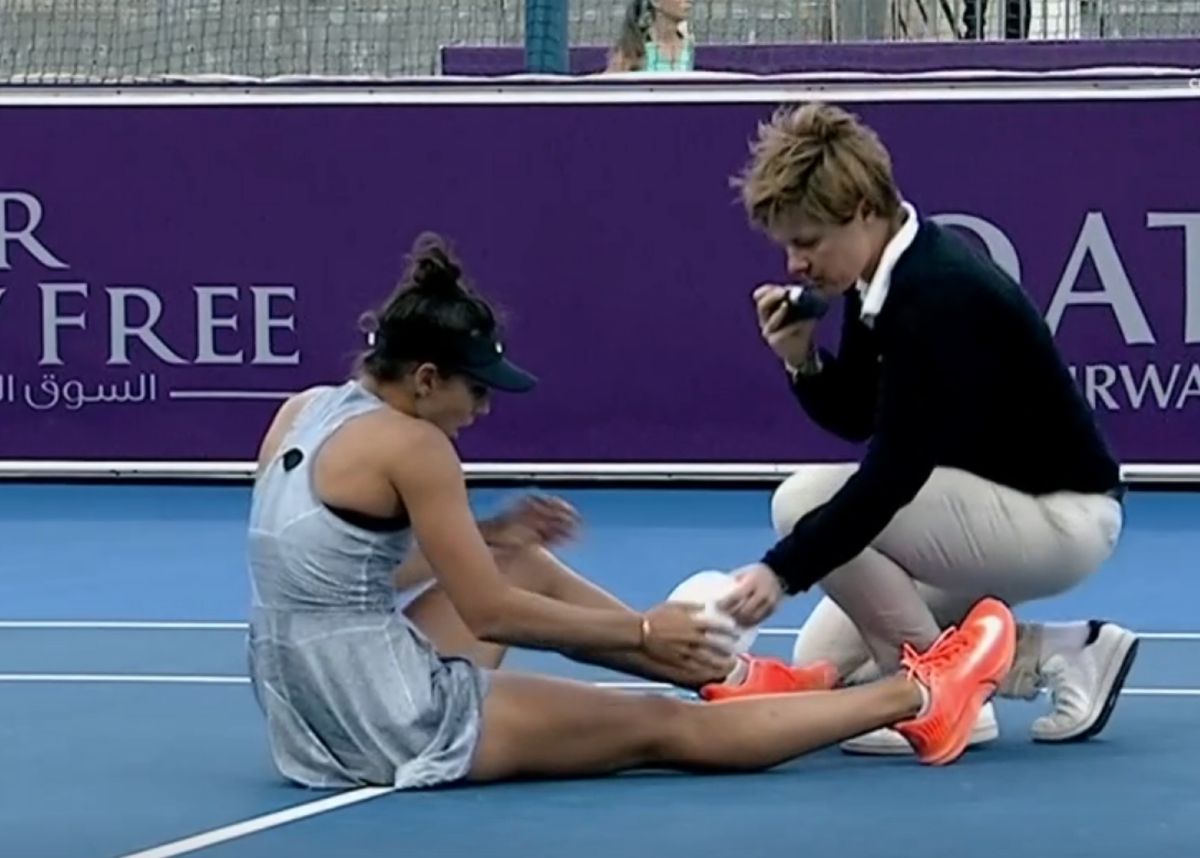 Jaqueline Cristian s-a accidentat în meciul cu Daria Kasatkina