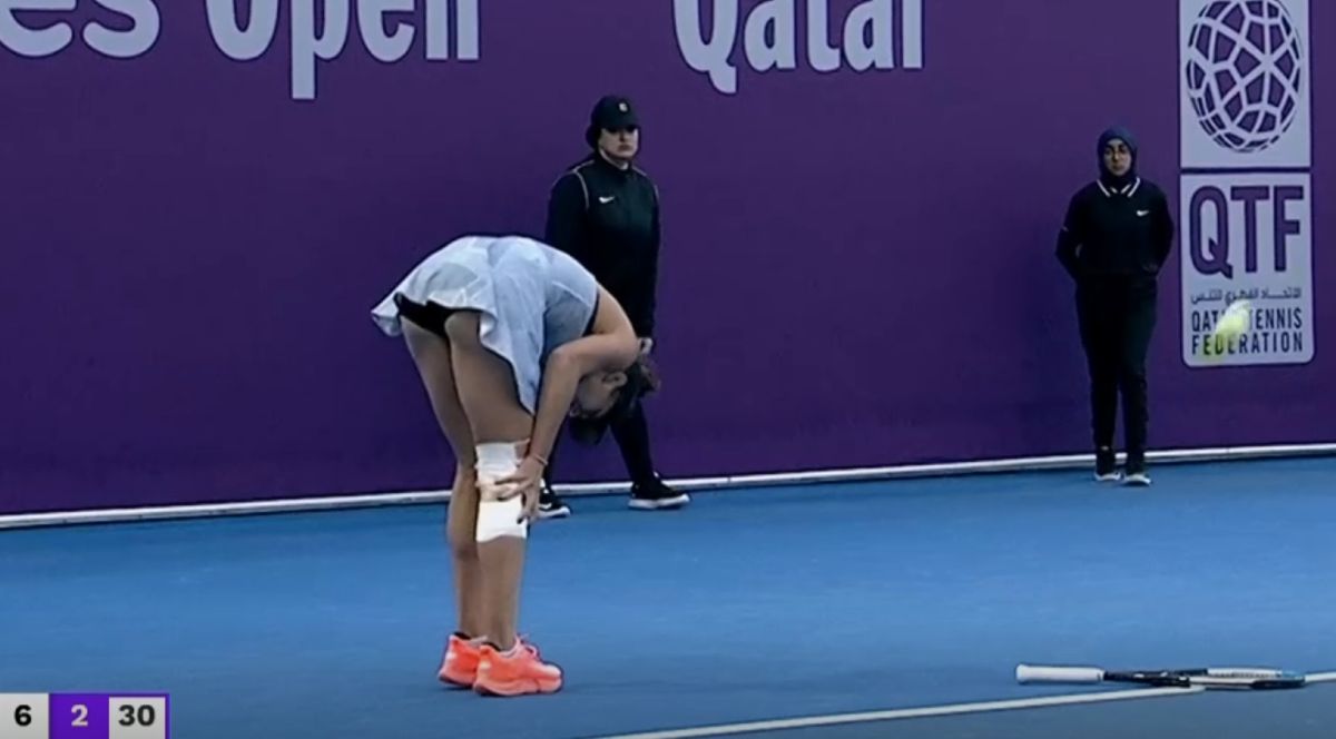 Jaqueline Cristian s-a accidentat în meciul cu Daria Kasatkina