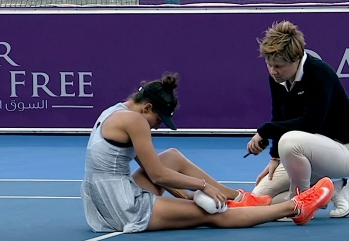 Jaqueline Cristian s-a accidentat în meciul cu Daria Kasatkina