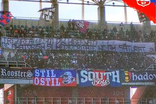 Mesajul afișat azi de Peluza Sud Steaua în Ghencea, la nici 48 de ore de la performanța istorică reușită de FCSB