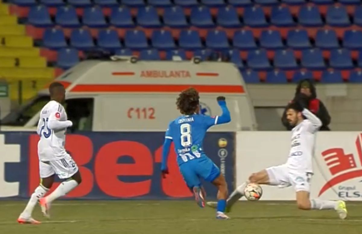 Fază de penalty în FC Botoșani - Universitatea Craiova