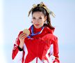 Eillen Gu cu medalia de aur cucerită duminică  FOTO Guliver/GettyImages