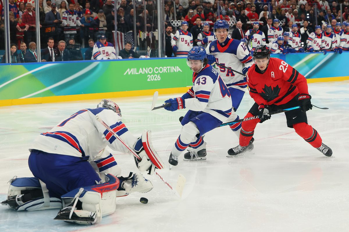 Cele mai tari imagini din SUA - Canada, finala turneului de hochei la Jocurile Olimpice