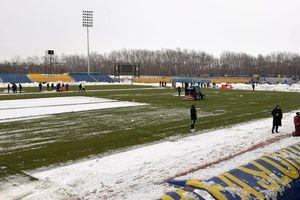 Unirea Slobozia - Universitatea Craiova, primul meci în nocturnă pe „1 Mai” » Cum se prezintă gazonul