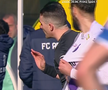 Bogdan Andone, eliminat în prima repriză din Argeș - Farul // Captură foto: Prima Sport 1