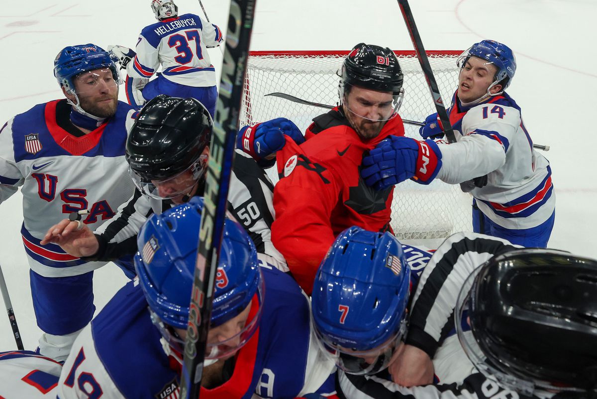 Cele mai tari imagini din SUA - Canada, finala turneului de hochei la Jocurile Olimpice