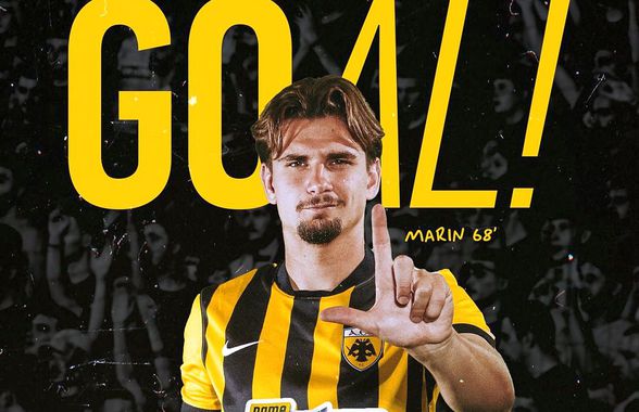 Răzvan Marin, prestație de gală: gol și assist, iar AEK a urcat pe primul loc în Grecia