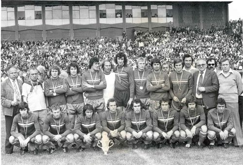 Universitatea Craiova în versiune 1979, pe când începea să se nască proiectul Maxima: oltenii erau implicați însă și atunci în meciuri dubioase în campionat. Foto: facebook.com/UCVOficial