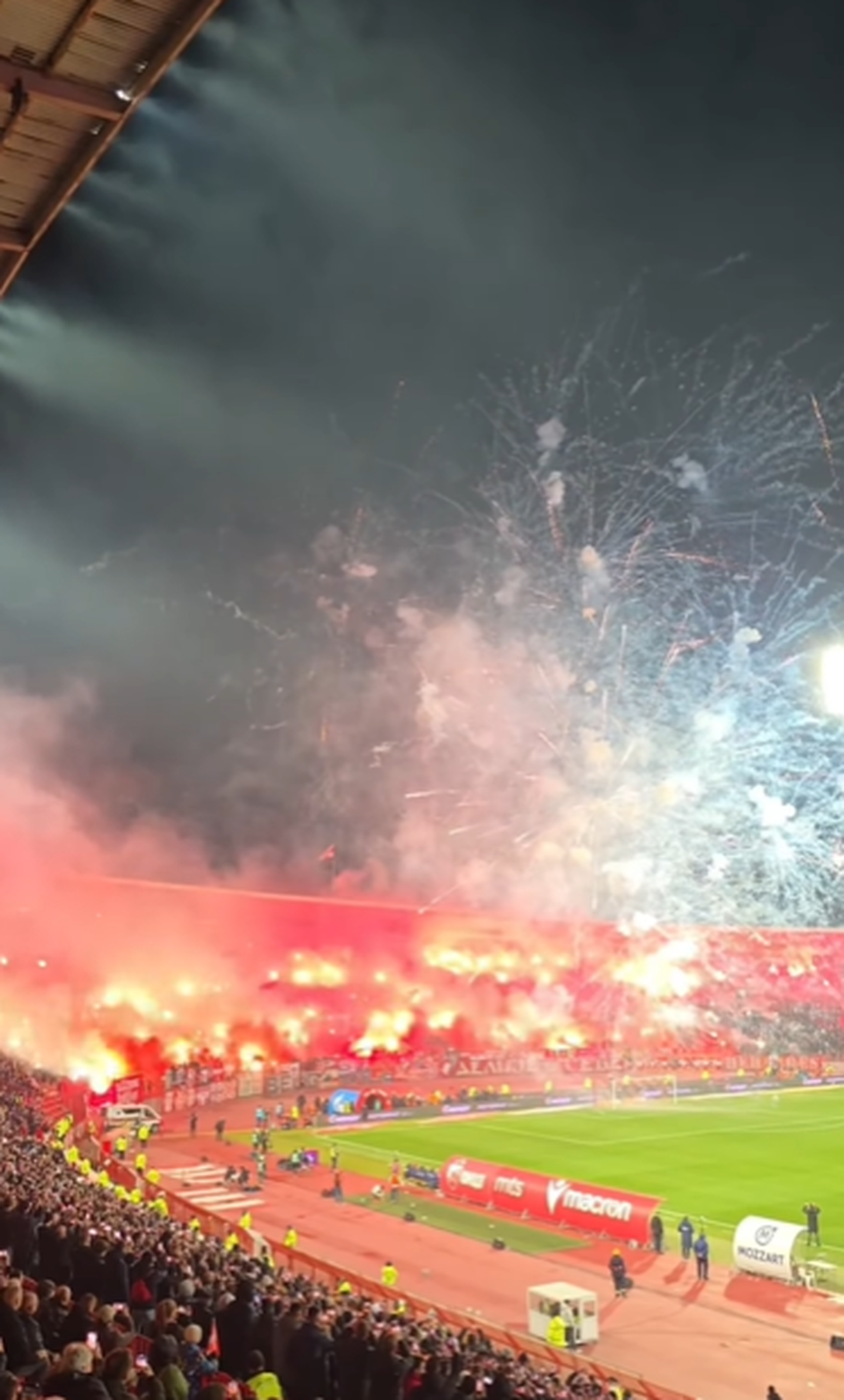 Incidente la Steaua Roșie Belgrad - Partizan 3-0