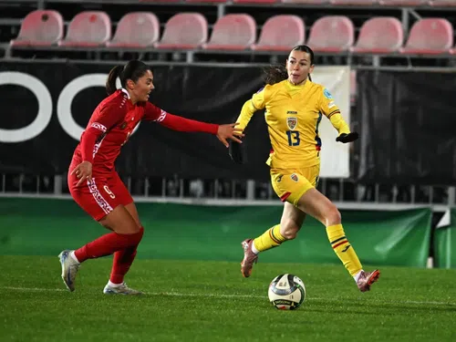 Naționala feminină în meci cu Republica Moldova/ foto: FRF