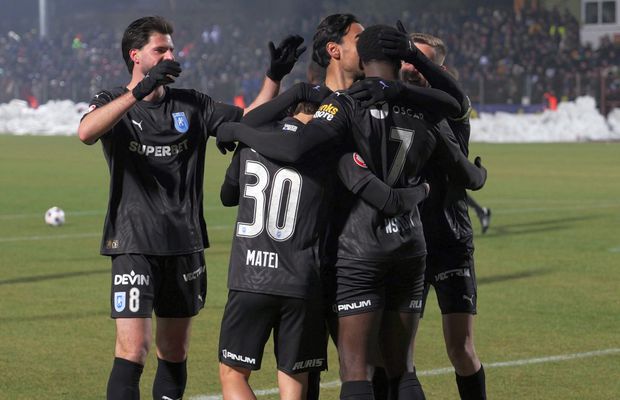 Liderul „le-a stins” nocturna » Universitatea Craiova a stricat sărbătoarea Unirii Slobozia și se desprinde în fruntea Superligii