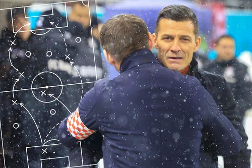 Cum a blocat-o Constantin Gâlcă pe Dinamo. Fotomontaj: Diana Vasilescu, GSP