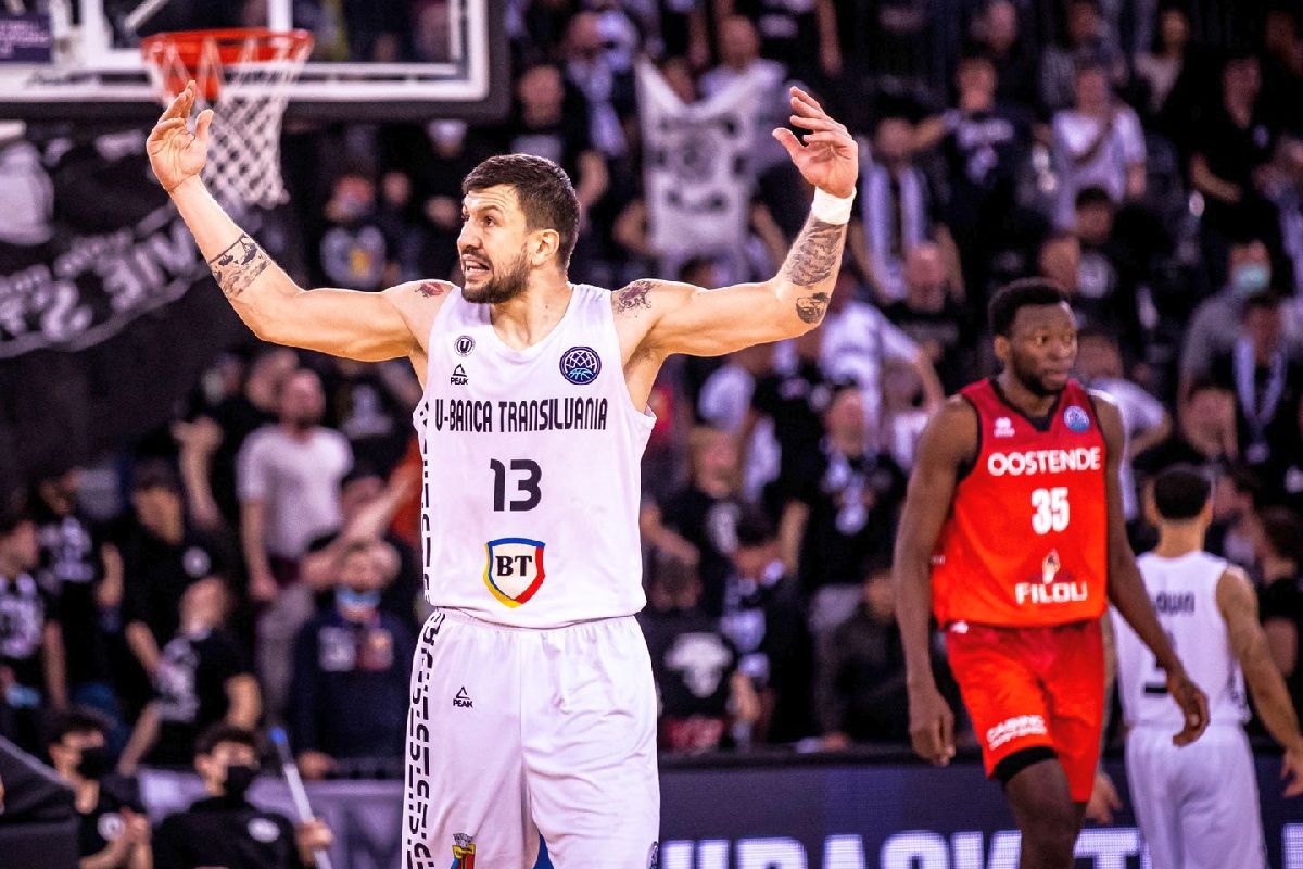 Ce performanță! U-BT Cluj-Napoca o învinge pe Oostende și se califică în sferturile de finală ale Ligii Campionilor!