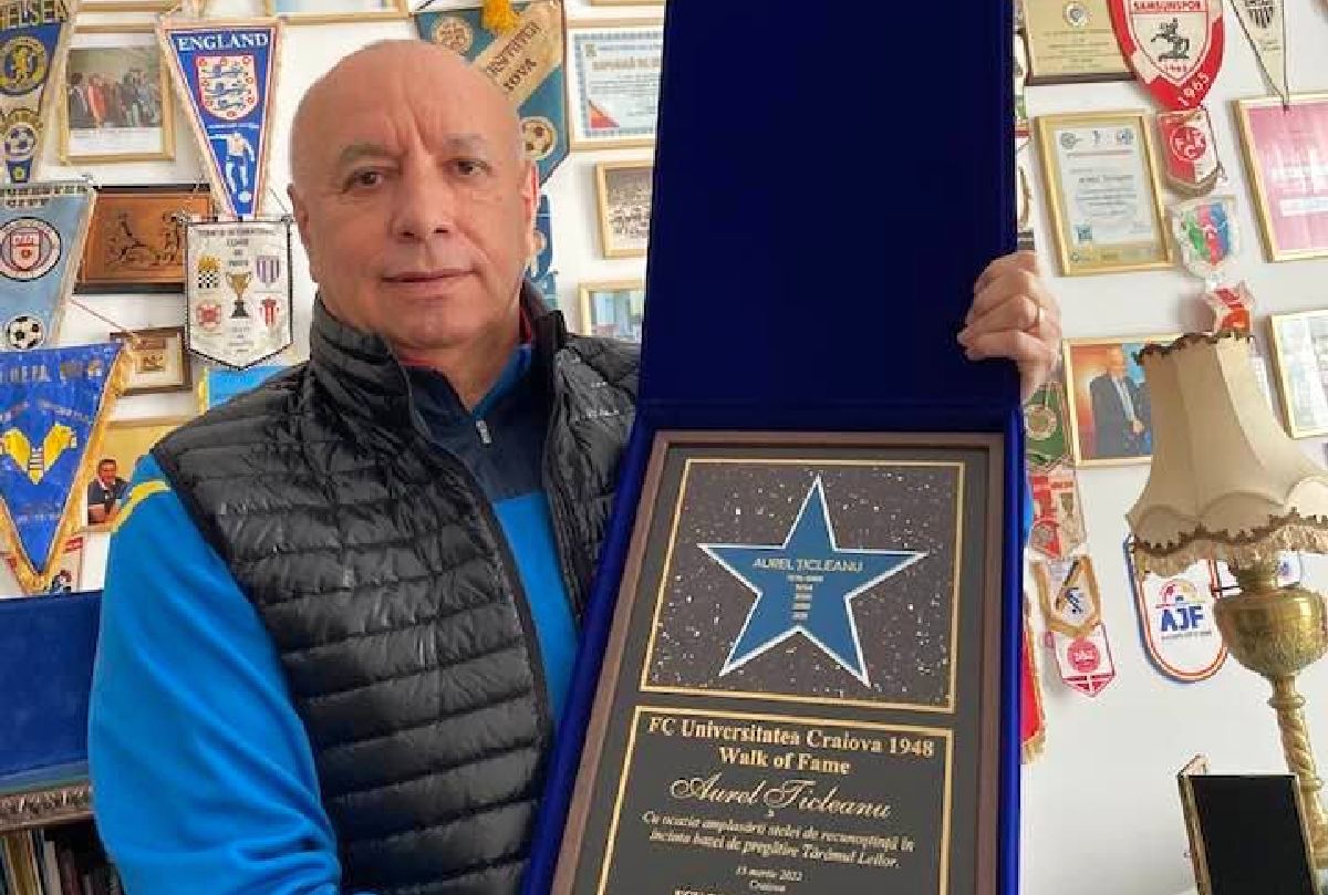 Aurel Țicleanu, inclus de FCU Craiova în Hall of Fame-ul clubului: „Sunt mândru!”