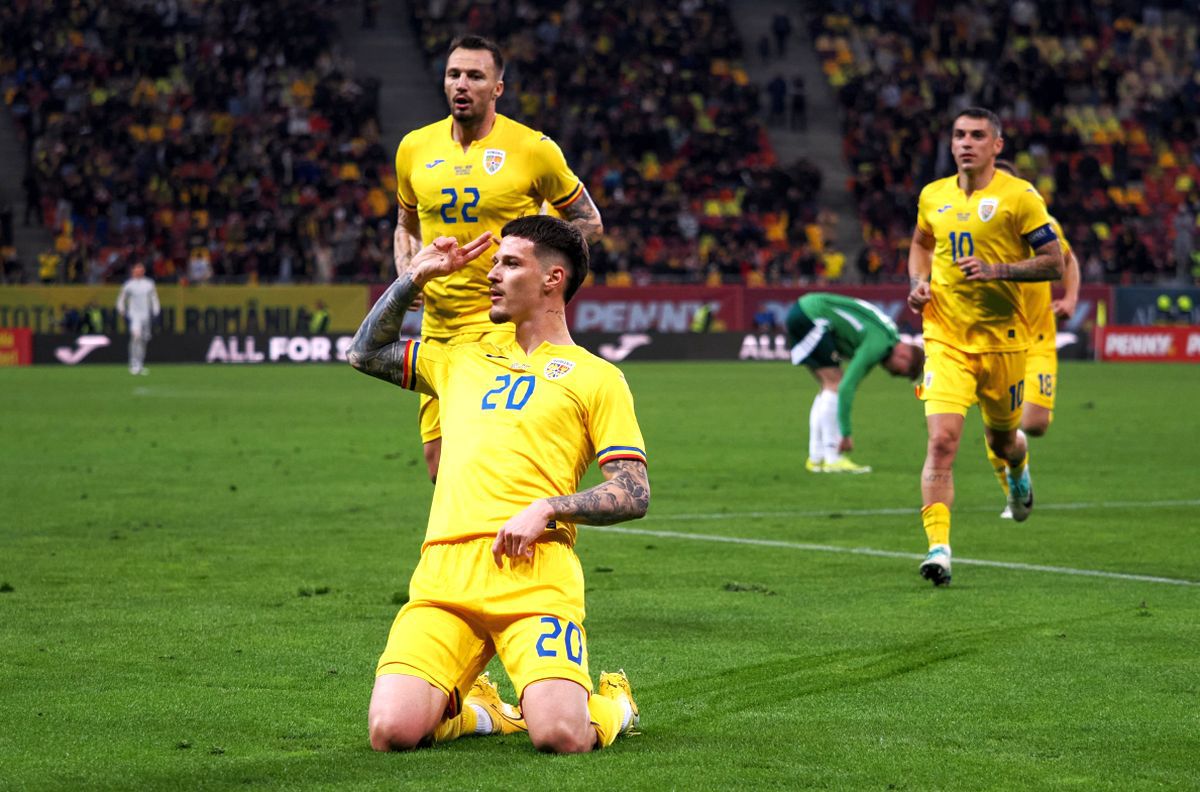 Dennis SuperMan » Cel mai în formă „tricolor” a marcat cu o „torpilă” în România - Irlanda de Nord