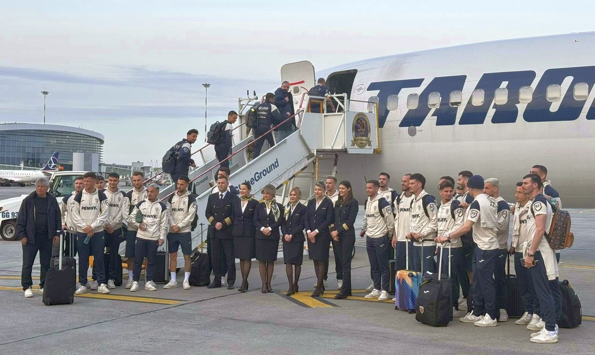 Jucătorii și staff-ul echipei naționale au plecat spre Rimini cu aeronava ce poartă numele Nadiei Comăneci