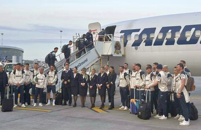 Jucătorii și staff-ul echipei naționale au plecat spre Rimini cu aeronava ce poartă numele Nadiei Comăneci