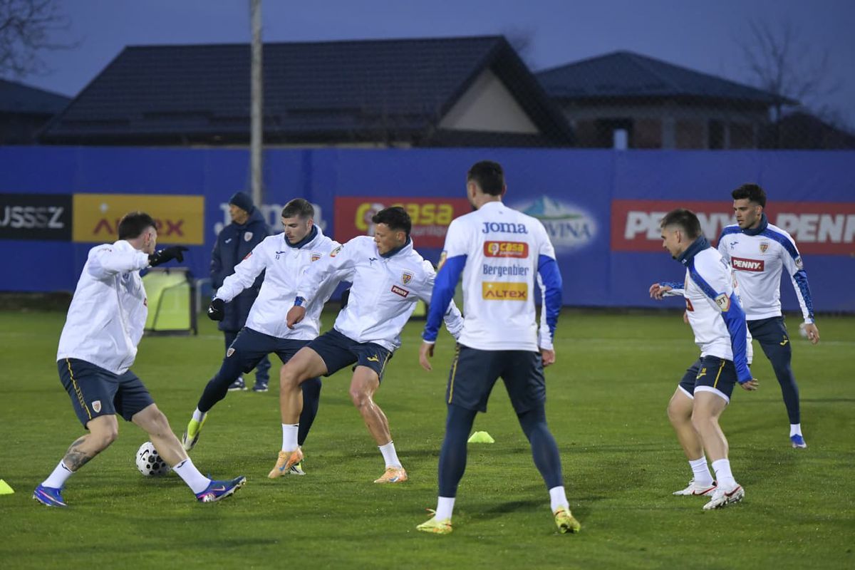 Ce s-a întâmplat la primul antrenament al „tricolorilor” înaintea barajului cu Turcia » 8 absenți