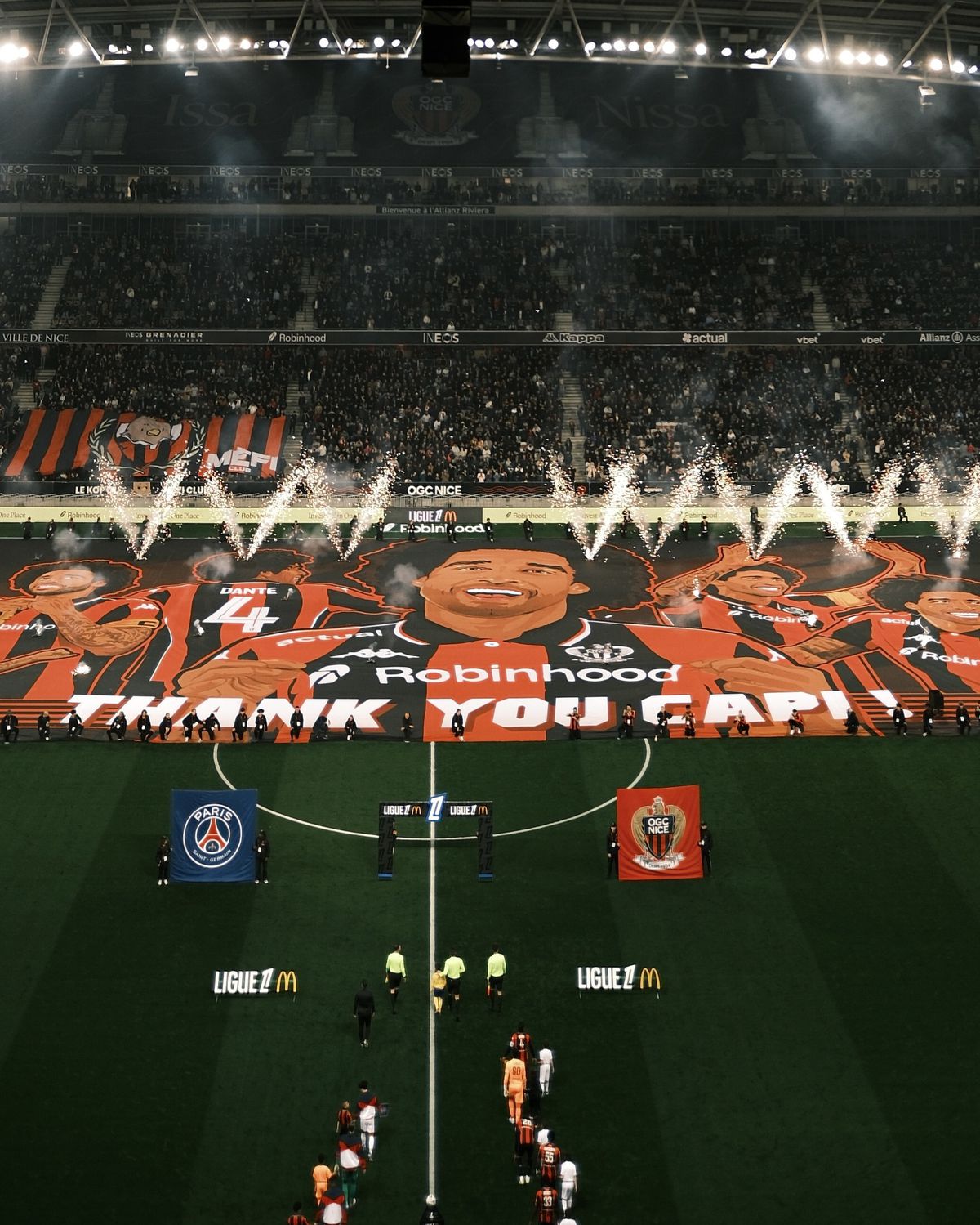 Fanii lui Nice i-au pregătit un moment special lui Dante