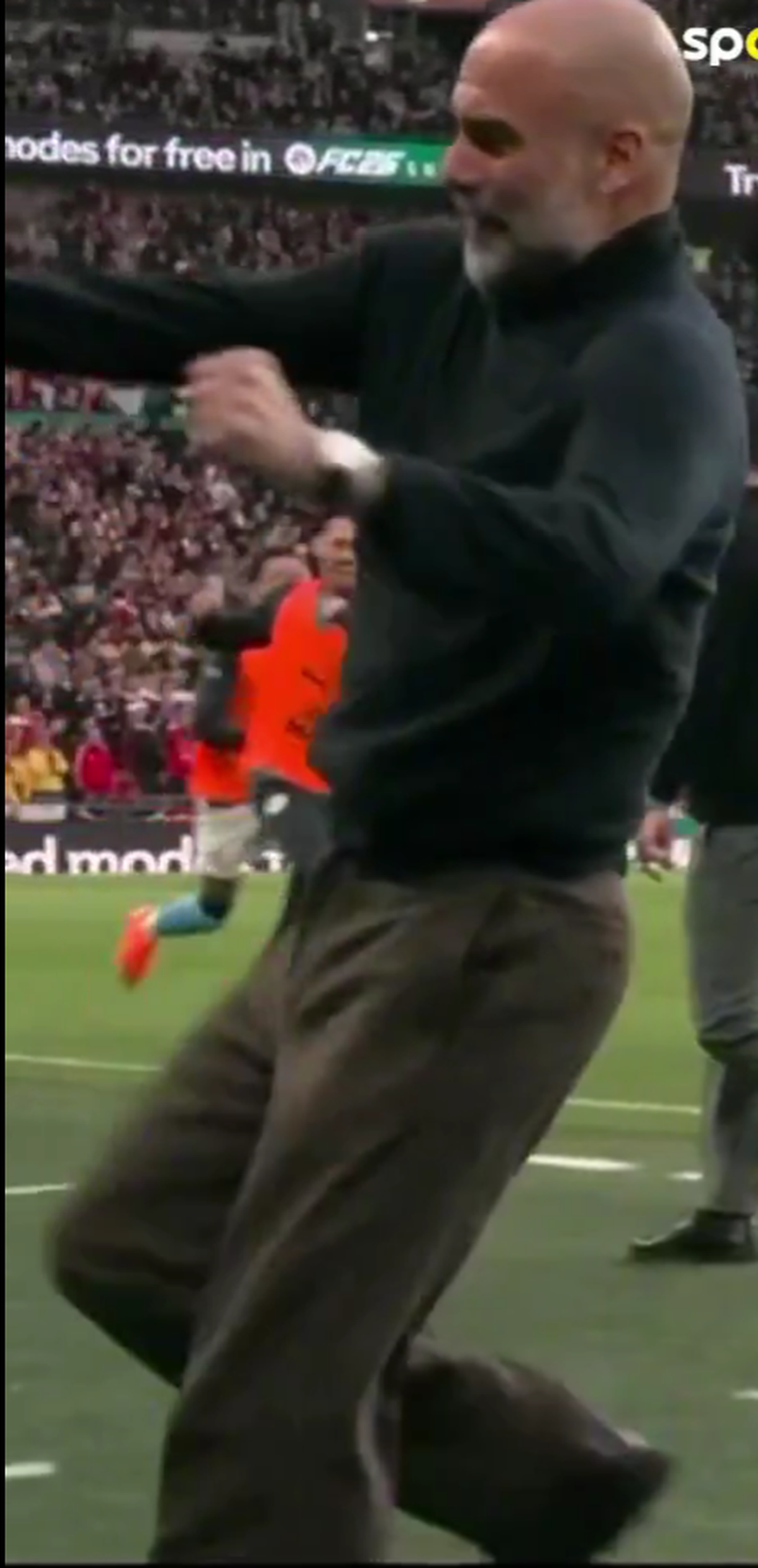 Pep Guardiola, reacție nemaivăzută la golul lui Manchester City