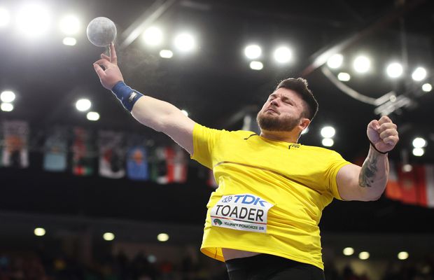 Andrei Rareș Toader a încheiat pe 12 la aruncarea greutății la Campionatele Mondiale în sală de la Torun