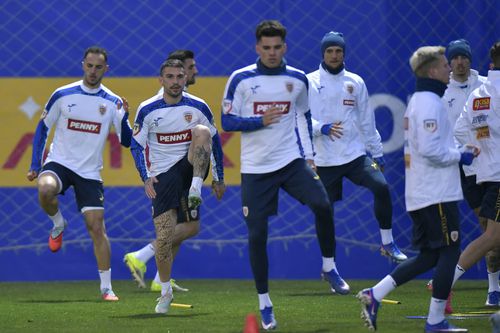 Ianis Hagi, Nicușor Stanciu, antrenament România // Foto: Cristi Preda