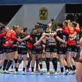 Gloria Bistrița a sărbătorit revenirea fantastică de pe terenul lui Ikast, din optimile de finală ale Ligii Campionilor/Foto: ehfcl.com