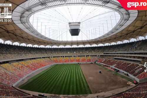 Gazonul de pe „Arena Națională” a fost schimbat // foto: captură YouTube