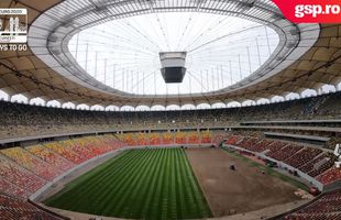 Imagini spectaculoase cu Arena Națională! A fost montat gazonul hibrid pentru EURO, cu 50 de zile înainte de turneul final