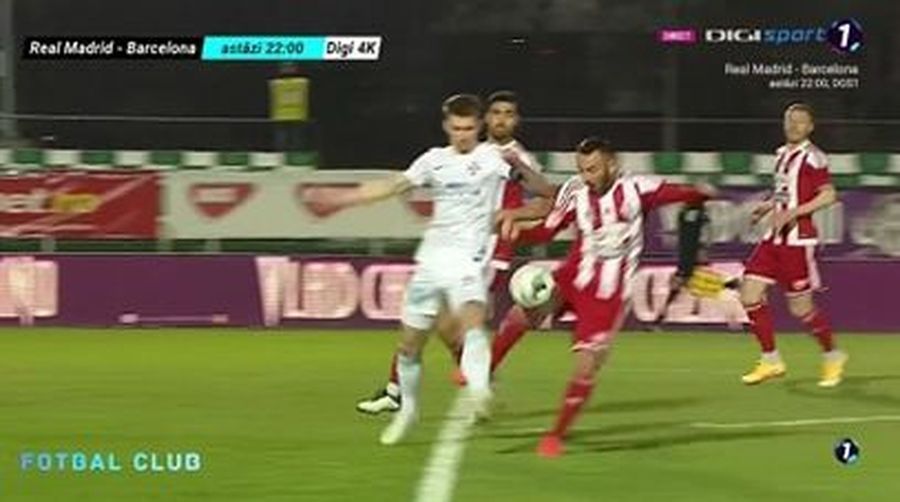 Captură TV @Digi Sport Tănase pune presiune pe arbitraj: „Altfel, va fi mai dificil cu Sepsi”