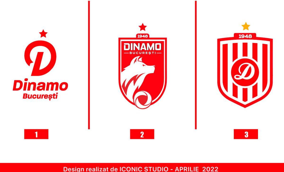 Acuză conducerea lui Dinamo, după ce i-au fost respinse siglele propuse: „Dacă exista Poliția Designului, ar fi amendat 3 dintre cele 5 variante alese!”