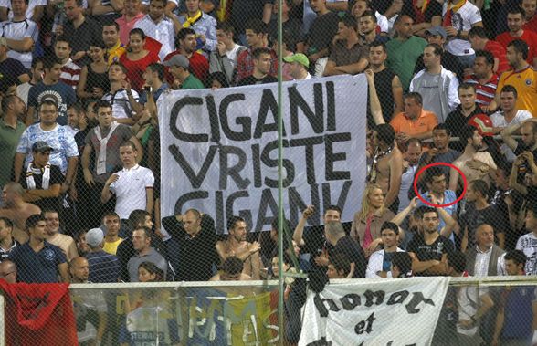Ce s-a întâmplat ultima oară când naționala a jucat în Giulești: George Simion, în mijlocul ultrașilor, lângă un mesaj rasist + înjurături la adresa Stelei