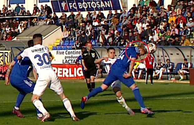 Intrare dură în FC Botoșani - FCU Craiova