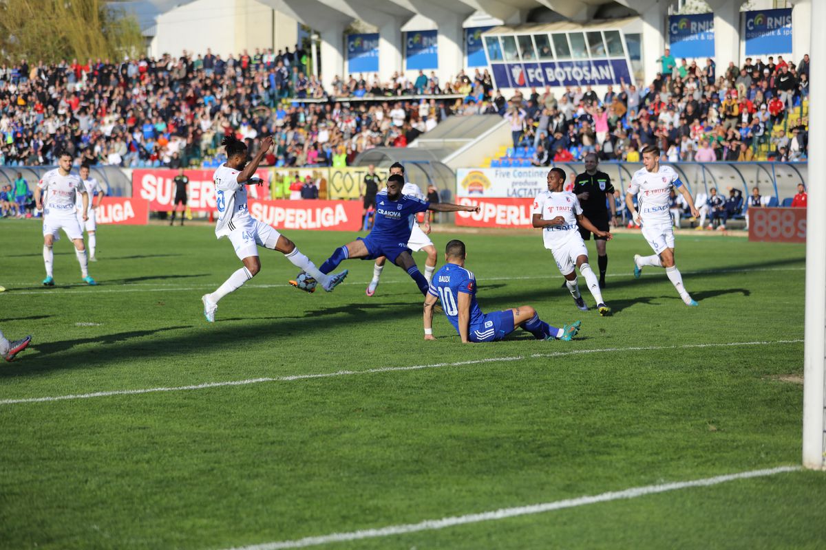 FCU Craiova, lovită de ghinion cu Botoșani! Lupta pentru barajul de Conference League se aprinde + clasamentul din play-out