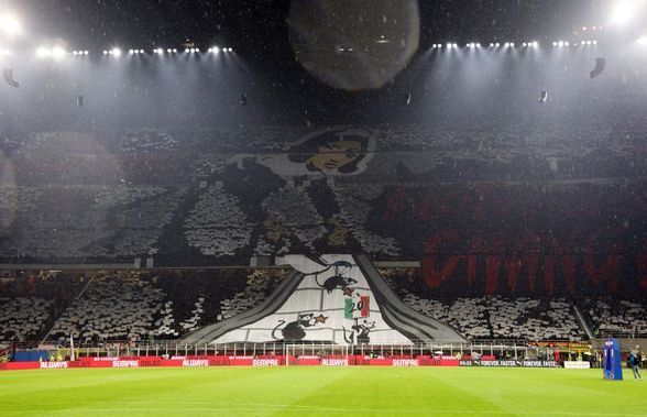 Scenografii impresionante în AC Milan - Inter » Cum s-au ironizat cele două galerii
