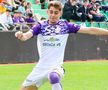 Adriano Manole a debutat pentru „vulturii violeți” în meciul cu Csikszereda / Sursă foto: Facebook@ Fotbal Club Argeș Pitești