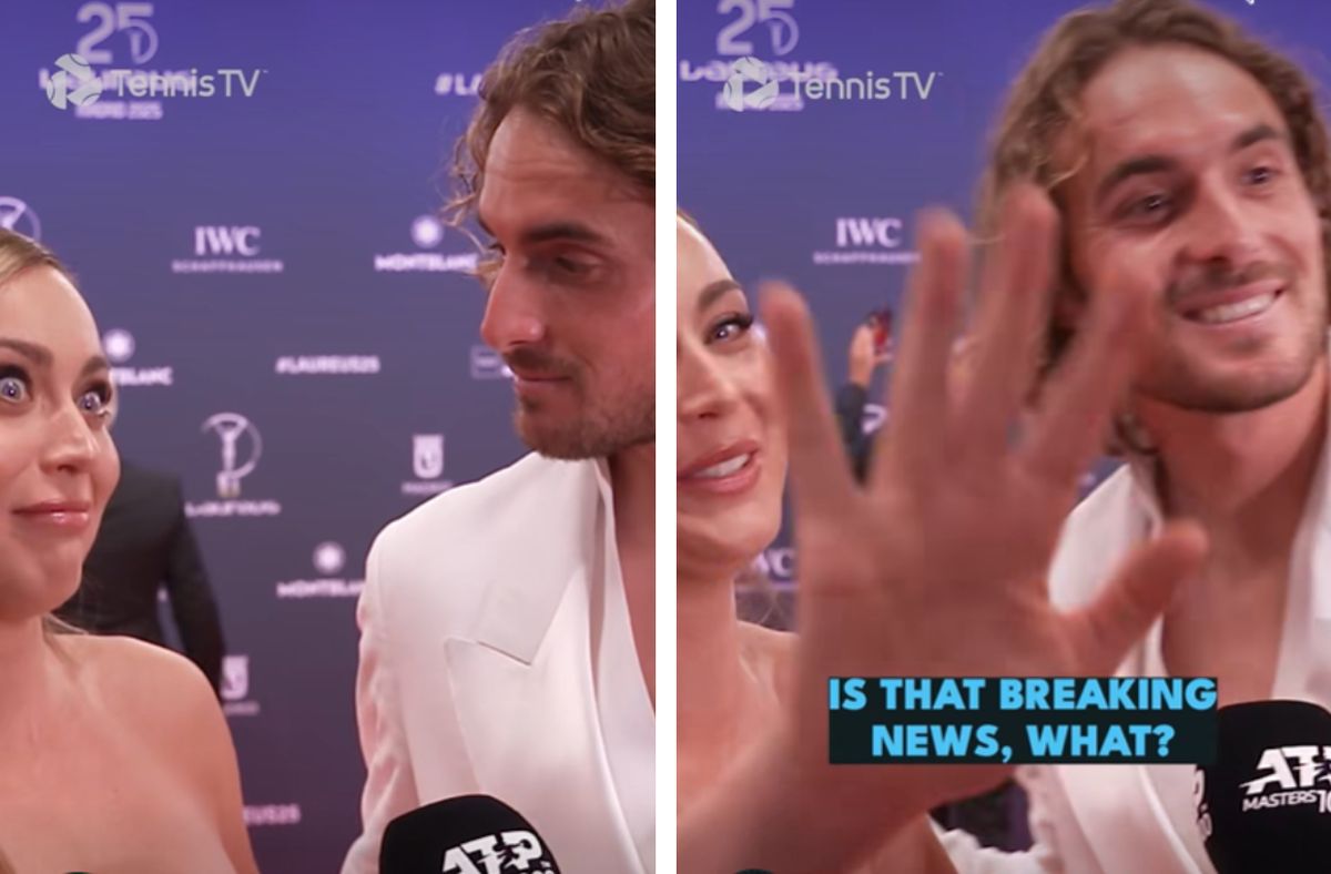 S-au dat de gol? Un interviu banal cu Badosa și Tsitsipas s-a transformat într-o „bârfă” virală: „Poate e un semn”